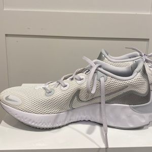 Women’s Size 10 Nike Renew Running Shoes - White and Grey